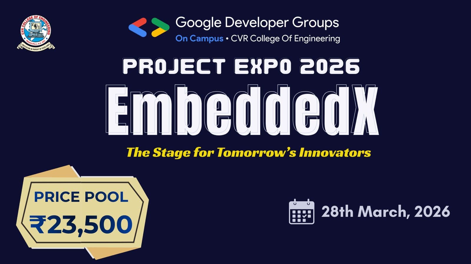 Event poster for EmbeddedX